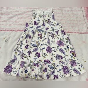 4, Janie and Jack Purple Floral Dress